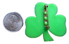 Rare Hallmark Pin St Patrick Vintage Shamrock Irish 1976 Holiday Brooch Large