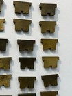 35 Vtg Brass Printing Press Letterpress Typesetting Letters Stamps Plates Number