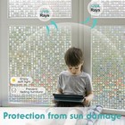 Hilarious Stained Glass Window Privacy Film  Mosaic Film Rainbow Vinyl Cling Dec