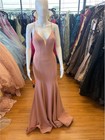 Alyce Paris Blush Pink Mermaid Evening Gown With Lace-up Back Size 6