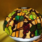 Vintage Tiffany Style Stained Glass Lampshade 12    Handcrafted   Art Glass