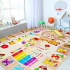 Chicrug Educational Kid Area Rug Playroom  7x10 Feet Tpr Non Slip Kids