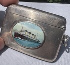 Circa 1910 Rms Olympic Souvenir Sterling Vesta Sold On Board White Star Line