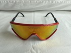Oakley Eyeshade Heritage Red Sunglasses - Fire Iridium - Near Mint