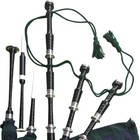 Hw Scottish Great Highland Bagpipe Rosewod Black Colour Silver scottish Bagpipe