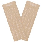 2 Pack Universal English Keyboard Stickers English-transparent white Letters