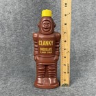 Vintage Clanky 1963 Chocolate Syrup Spaceman Empty Bottle Advertising Plax