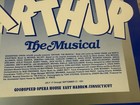 Rare 1991 Goodspeed Opera House Arthur Musical Window Card Poster 14x22