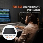 96  X 80  Sound Dampening Blanket Studio Grommeted Blanket Acoustic Black