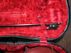 Complete Antique Vtg Imperial Violin Case Key Bow Red Velvet Pitch Pipe Tuner
