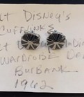     walt Disney 1962 Worn Used Owned Cufflinks Disney Wardrobe Prop Loa Provenance