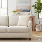 Oversized Square Solid Velvet Pillow W  Fringe Yellow - Threshold Designed