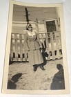 Rare Antique Vintage American Fashion Woman   Shadows Snapshot Photo C 1920 s Us