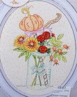Crabapple Hill Happy Autumn Pumpkin Mason Jar  357 Embroidery Pattern 2017 6x9 