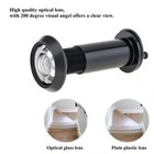 200 Degree View Peephole Door Viewer Security Peep Hole For 1 57 To 2 56   Door
