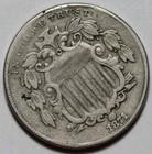 1871 Shield Nickel - Key Date - Us 5c Coin