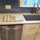 Caroline s Treasures Wheaten And Tan Otterhound Coffee Bar Dish Drying Mat