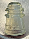 Hemingray 16 Clear Glass Insulator 16-48 Made In U s a  Hemingray Number 16