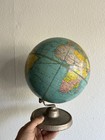 Vintage Pre Wwii 9 Inch Cram s Universal Terrestrial Globe Metal Base - See Pics