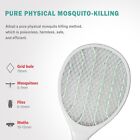 2pk Rechargeable Usb Mosquito Insect Fly Swatter 3-layer Bug Zapper Racket 2700v