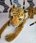 Melissa   Doug Vintage Large Jumbo Sized 67   Bengal Tiger Plush Stuffed Animal
