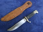 Vintage Original Bowie Style Scout Dagger Knife And Sheath Maker Klaas Solingen