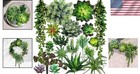 Artificial Succulents Bulk 19 Pcs Fake Succulent Plants For Decor Wreaths