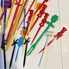 Vtg Huge Lot Rare Swizzle Sticks Drink Stirs Cocktail Stirrers Heinz Campbells  