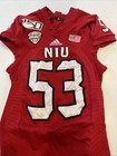 Game Worn Used Jersey Northern Illinois Huskies Niu Football Adidas Large  53