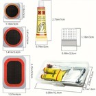 Bike Tire Repair Kit - Vulcanizing Patches  Professional Tube Fix Tool Set