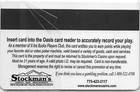 Stockman s Casino - Fallon  Nv - 2nd Issue Slot Card  Adr In Rev Logo