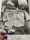 Vintage Baby Infants To 18 Months Crocheted Knitted Pattern Book Sweater Hats