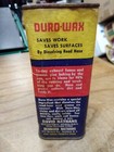 Vtg 1950s Auto Duro Wax Can Cleans Polish Oil Gas Great Graphix Buick Cadillac 