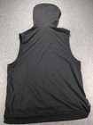 Nike Dri-fit Sleeveless Hoodie Size L Black Gray Training Top