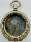 Antique 6 Size Unbranded Open Face Pocket Watch Case Nickelscalloped Usa