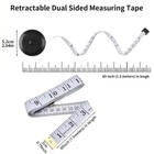 2 Pack Soft Tape Measure Set  60 Inch   150 Cm Measuring For White black