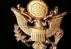 Wwii Us Army Officer Cap Eagle Badge Insignia