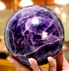 130mm Blue Amethyst Quartz Ball Crystal Healing Chakra Balance Gemstone Sphere