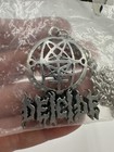 Very Very Rare Vintage 1992 Deicide Pendant And Necklace Heavy Metal Merchandise