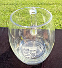 Custom Porsche Promotional Brandy Snifter Crystal Glass W  White Porsche Emblem