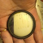 Antique Pocket Mirror Woman W Flower In Hair