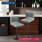 Waterproof Bar Stools Cover With Back Stretch Pu Barstools Slipcovers Counter   