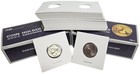 1000 2x2 Nickel Coin Holders Mylar Cardboard Storage 5 Cent Flip Protectors