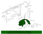 Genuine Jaguar Fender Liner T4a26655