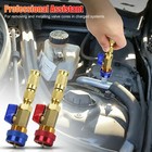 Hvac Ac R134a R12 Valve Core High   Low Pressure Quick Remover Install Tool Set