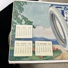 1918 G j Tires Automobile Calendar Ink Blotter Hurricane Wi Indianapolis 500
