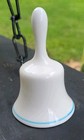 Vtg Canada White 3 5  Souvenir Ceramic Bell 70 -80 s 