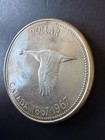 1967 Canada Silver 1 Dollar Centennial Flying Goose Coin Km 70  800 Silver Crown