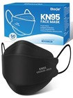 Kn95 Face Masks Black 50 Pack 5-ply Disposable Pm2 5 Dust 95  Filtration Adult