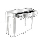 3 Drawers Mirror Table Dressing Table Console Table Vanities   Makeup Table
